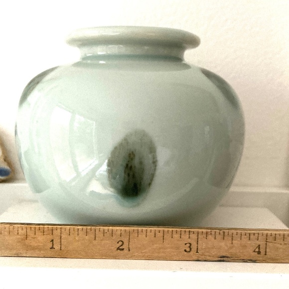 vases jars 4 small bud handmade red blue green ceramic 4" - Picture 6 of 16